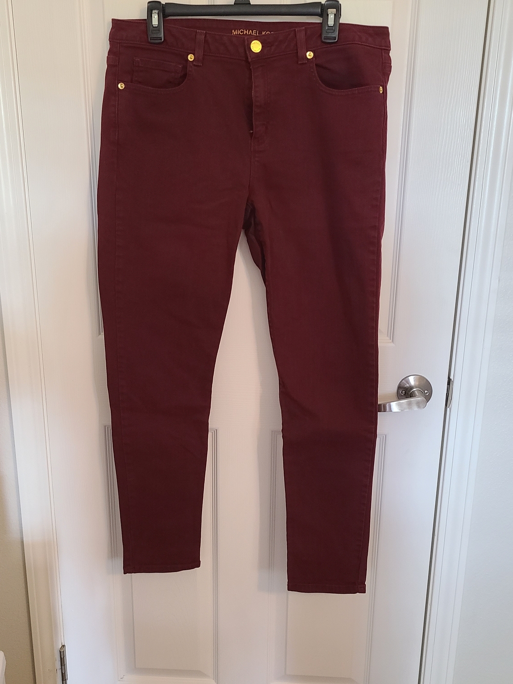 MICHAEL Michael Kors Burgundy Skinny Pants
